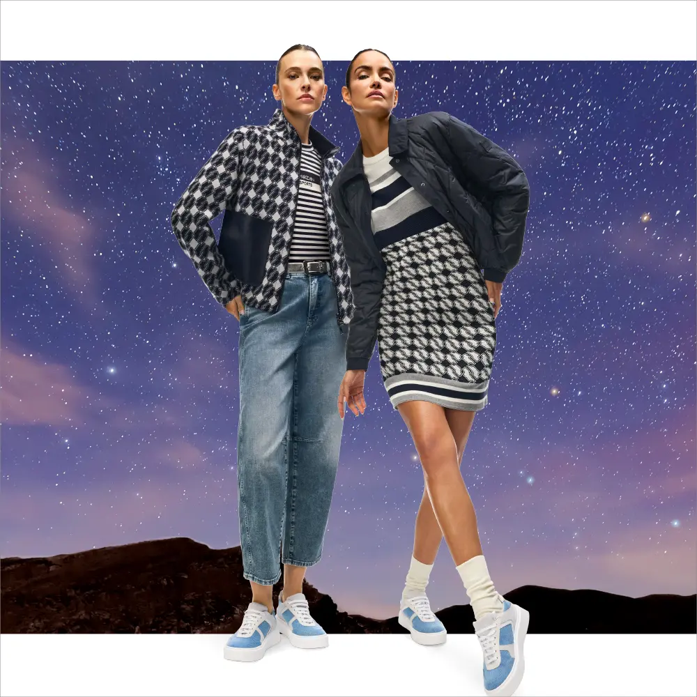 Cube-Design, Doubleface-Jacke zum Wenden und Strickkleid