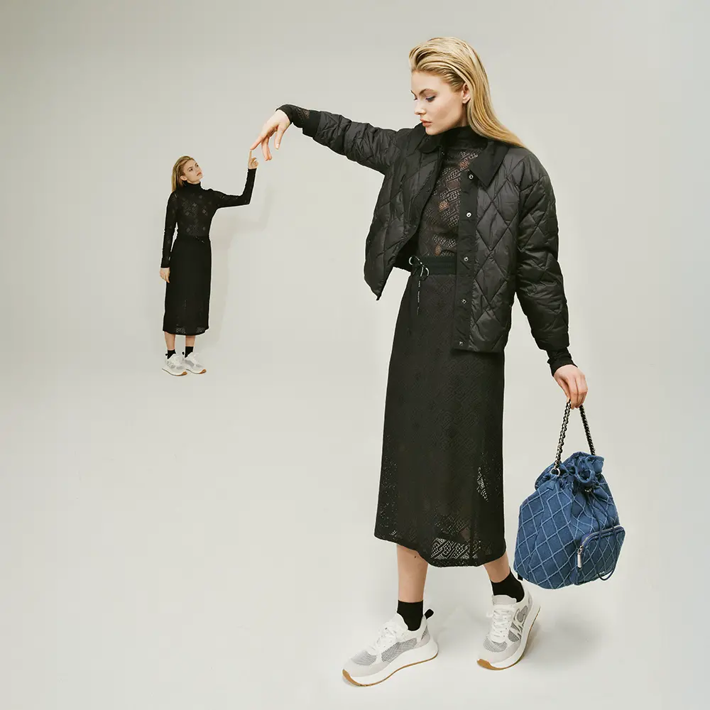Rok met sportieve blouson