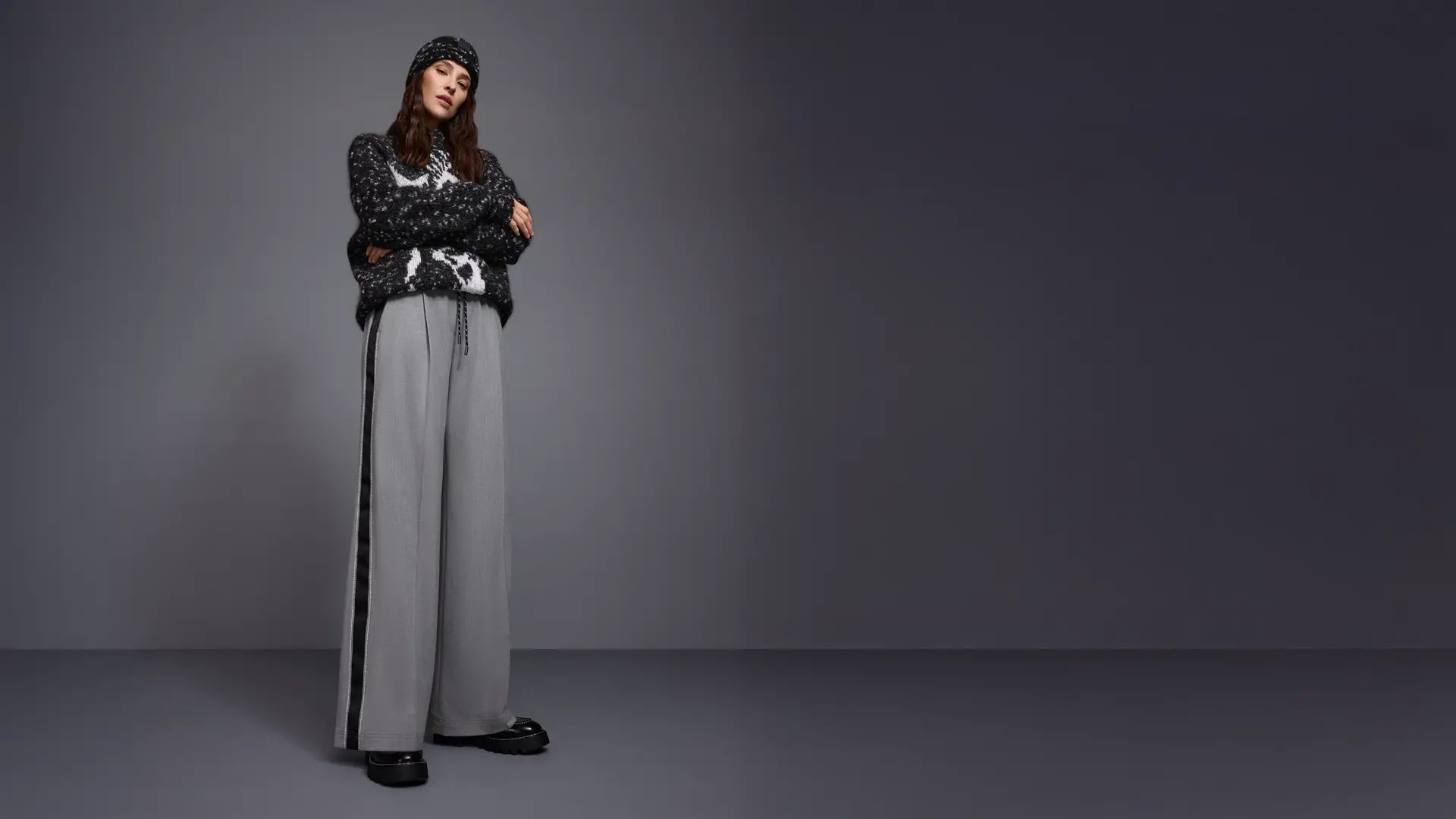 WEDI wide-leg pull-on pants
