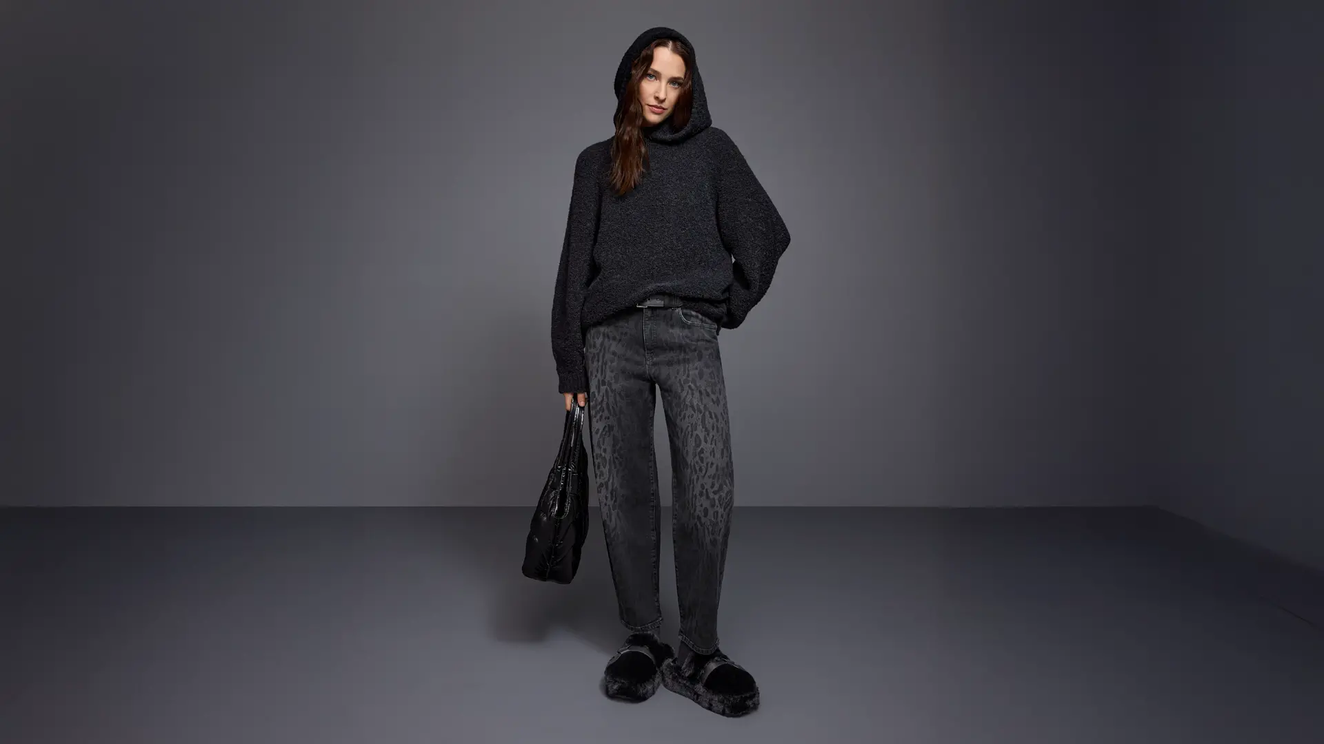 RUMA jeans with leopard print