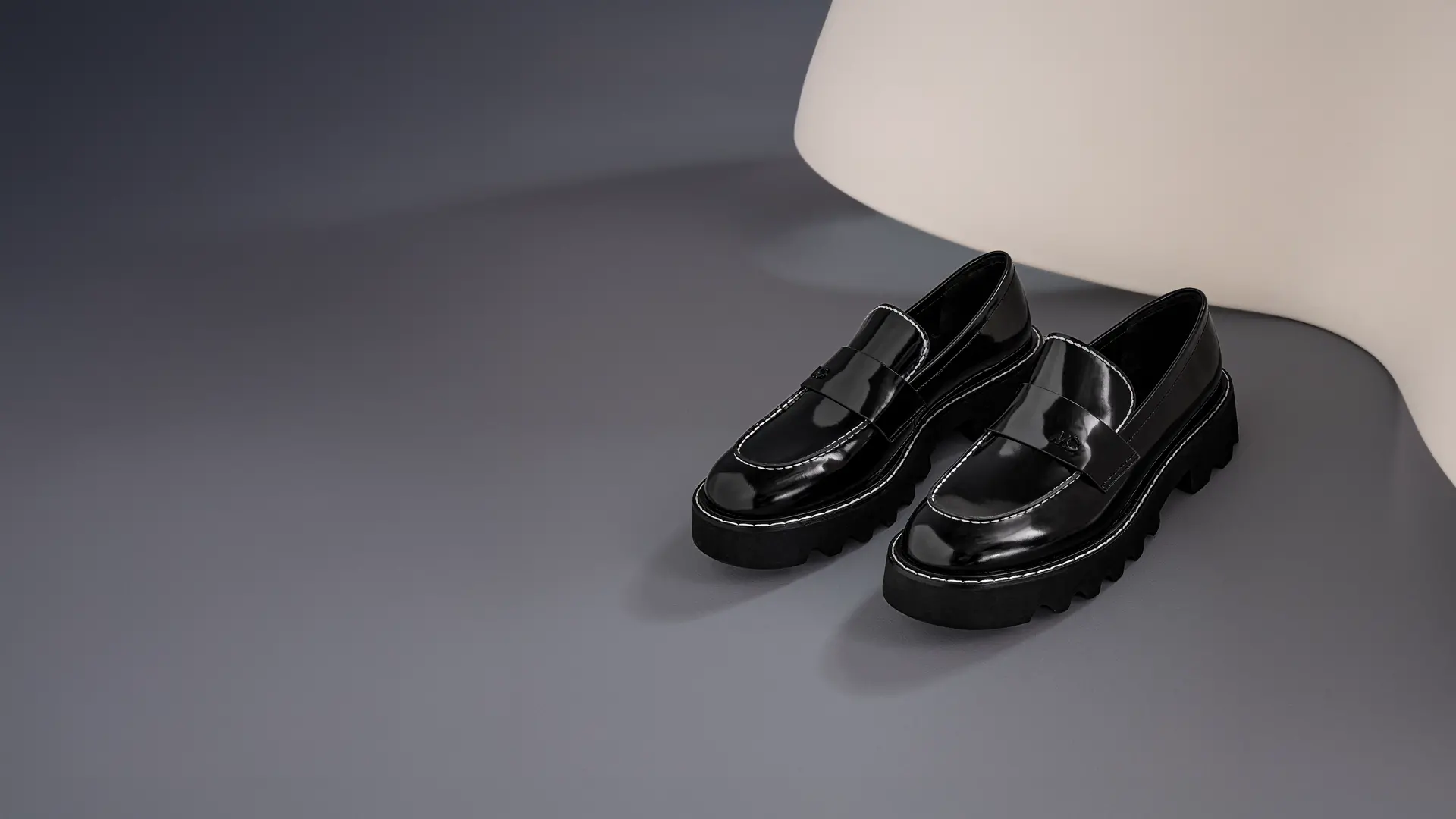 Loafers with chunky soles