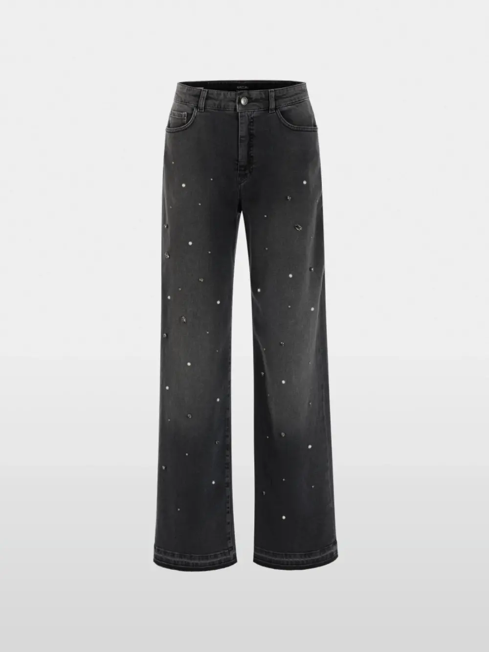RUMA jeans with rhinestone trim