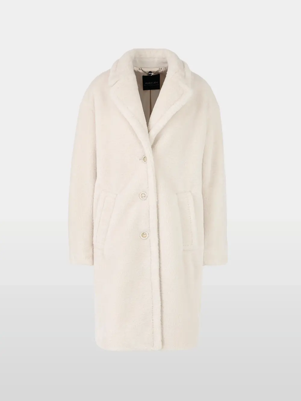 Faux fur coat in oversized style