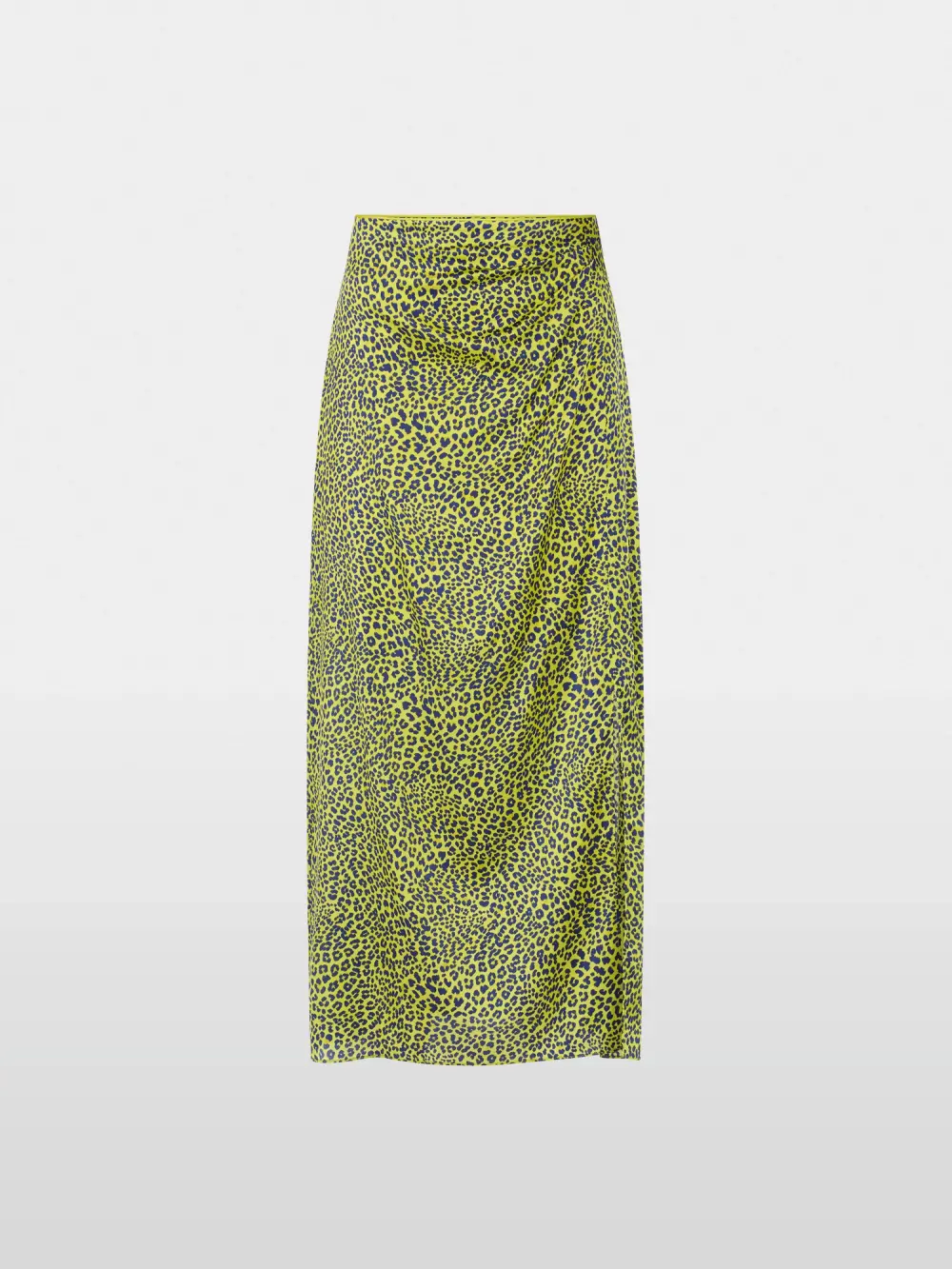 Midi skirt with leopard print