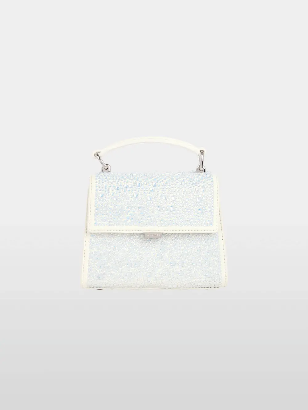 Mini handbag with opal crystals
