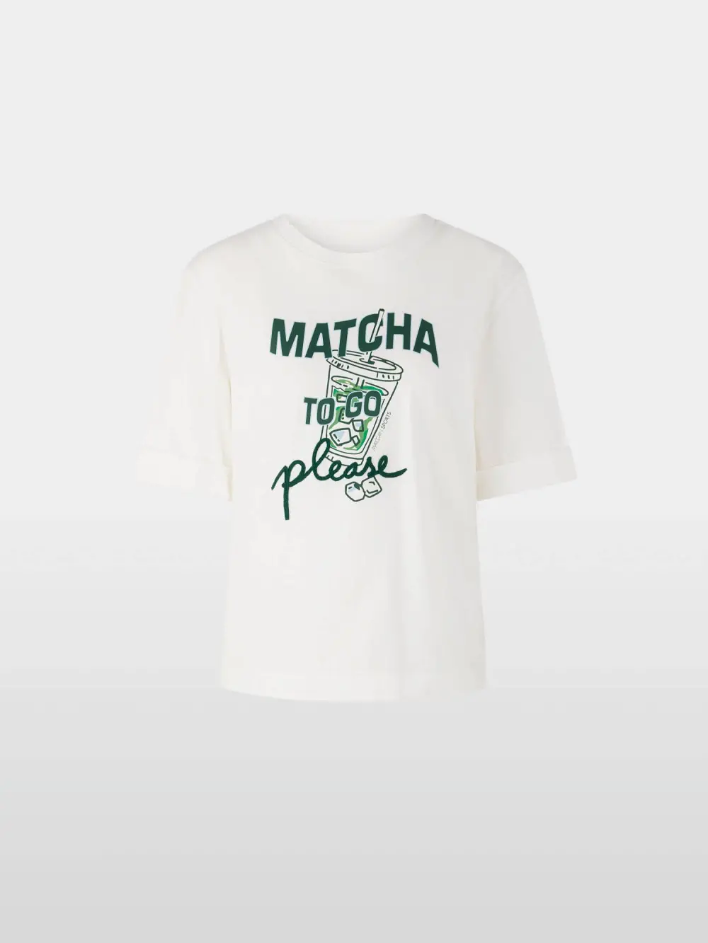 ‘Rethink Together’ matcha print shirt