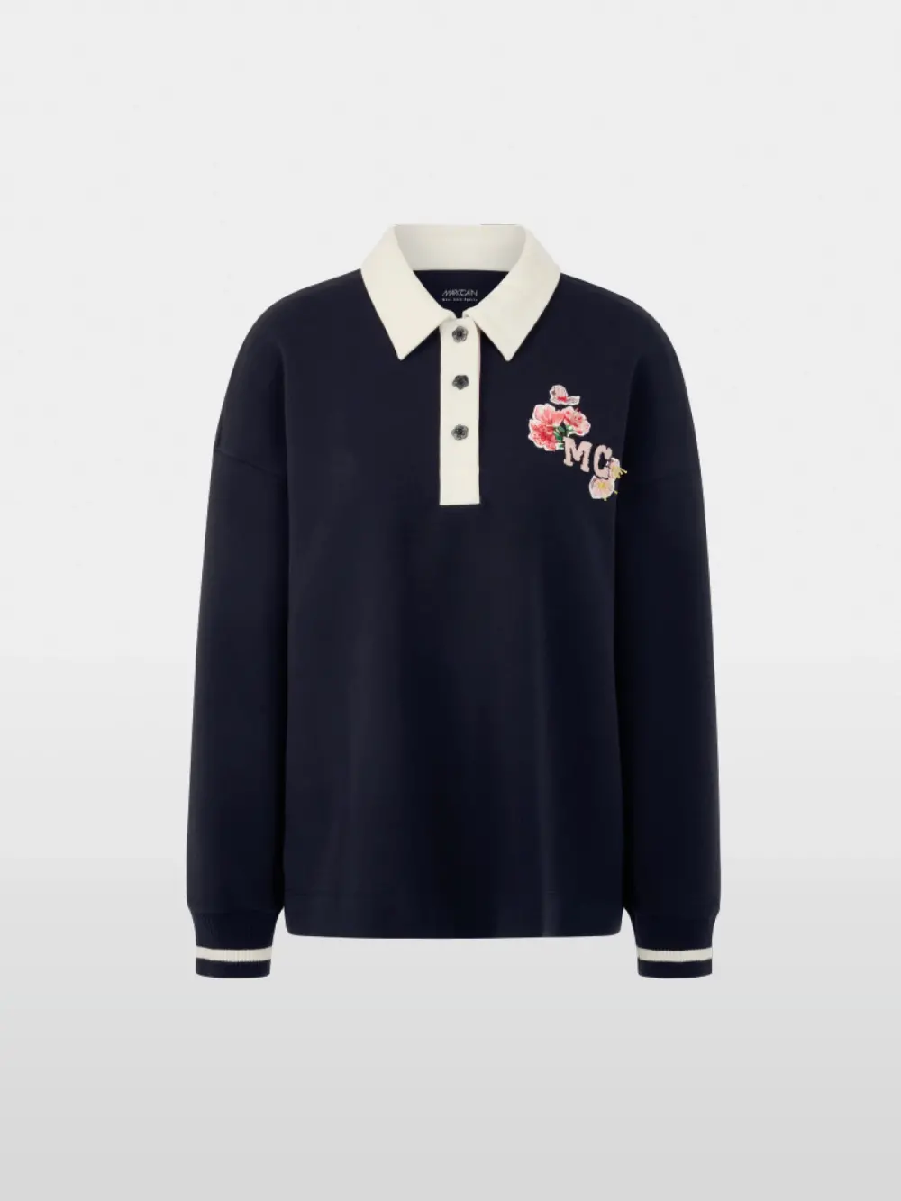 Sweat-shirt à col polo