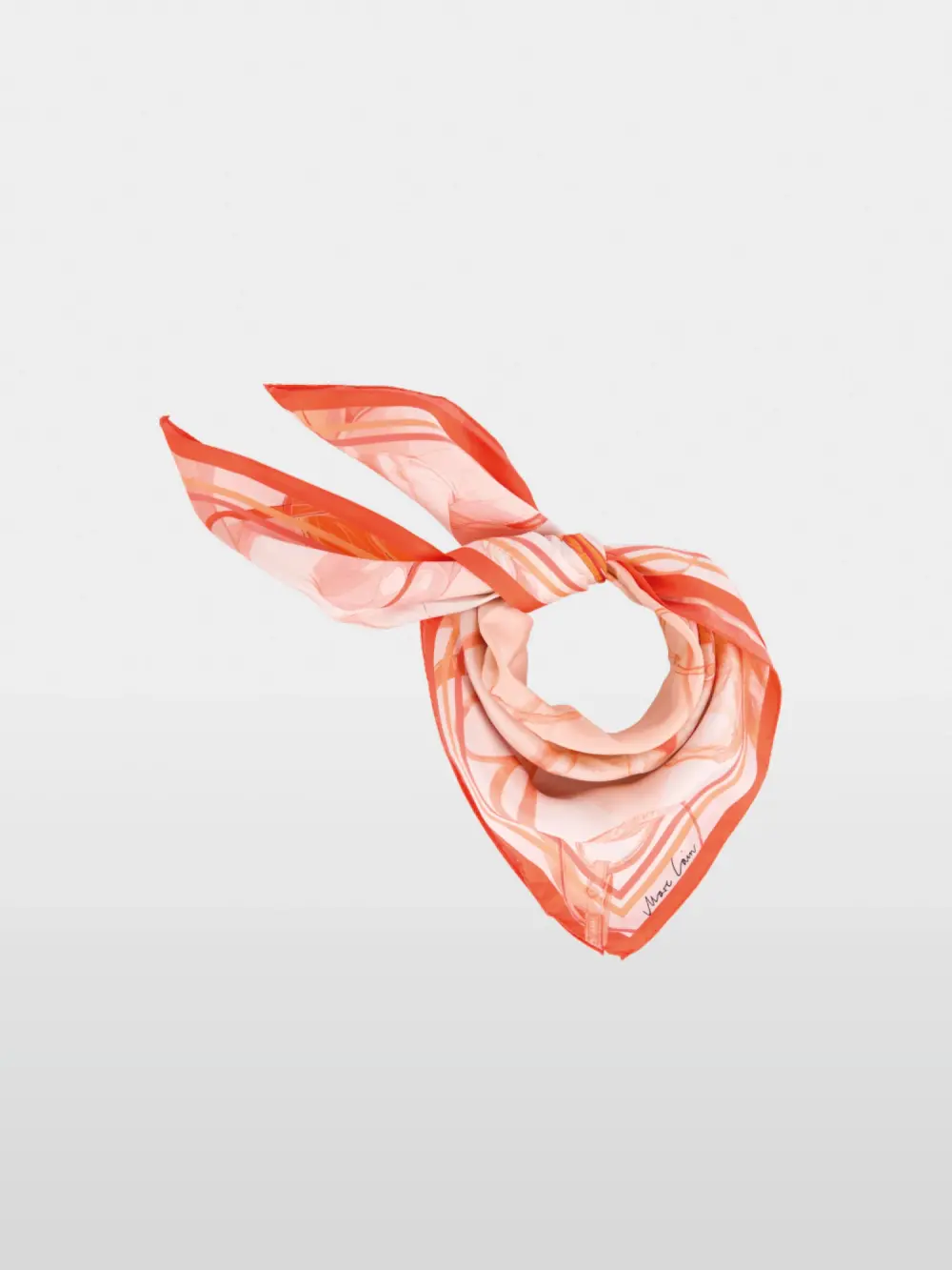 Square silk scarf