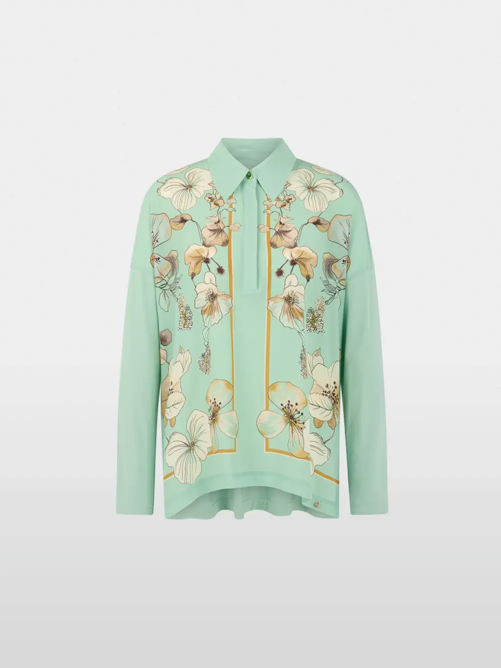 T-shirt chemise en mélange de matières