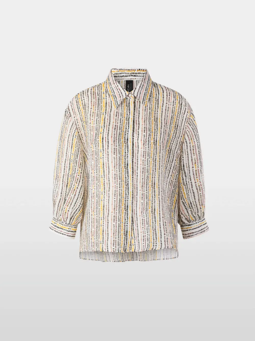 Linen-silk shirt blouse