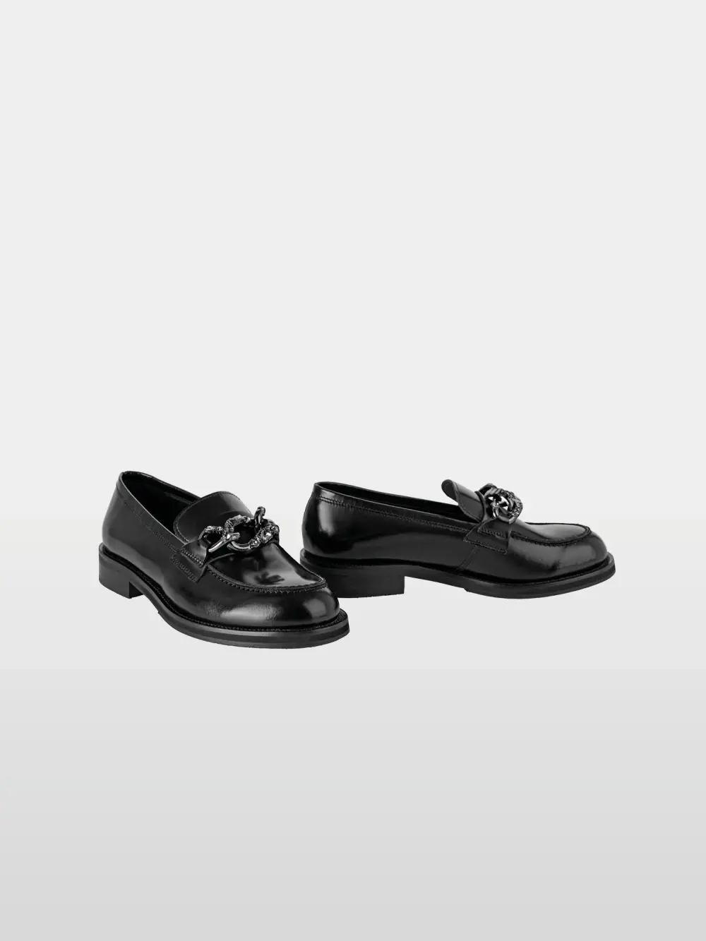 Mocassins avec détail métallique scintillant