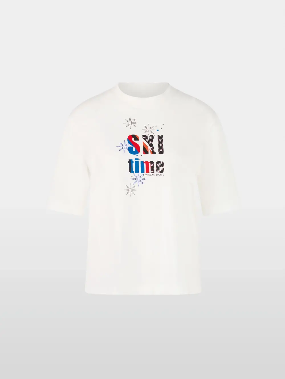 T-Shirt mit Schneestern-Print