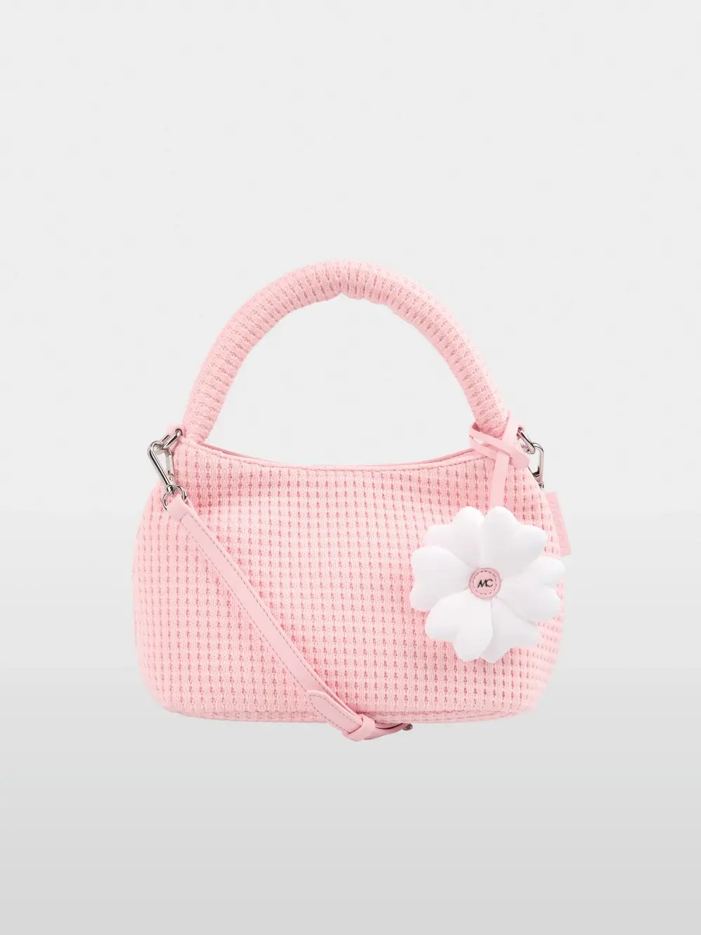 Sac à main à surface tricotée