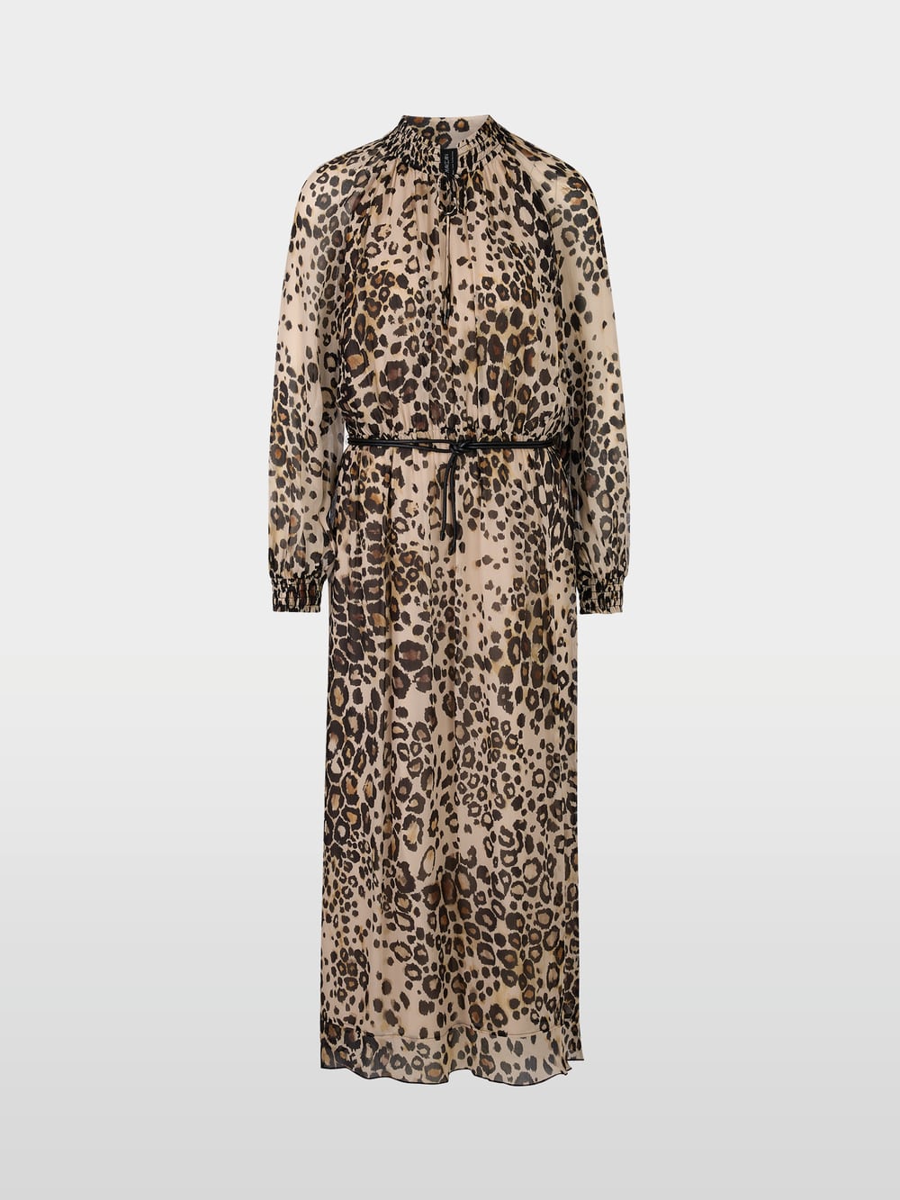 Robe longue à imprimé léopard