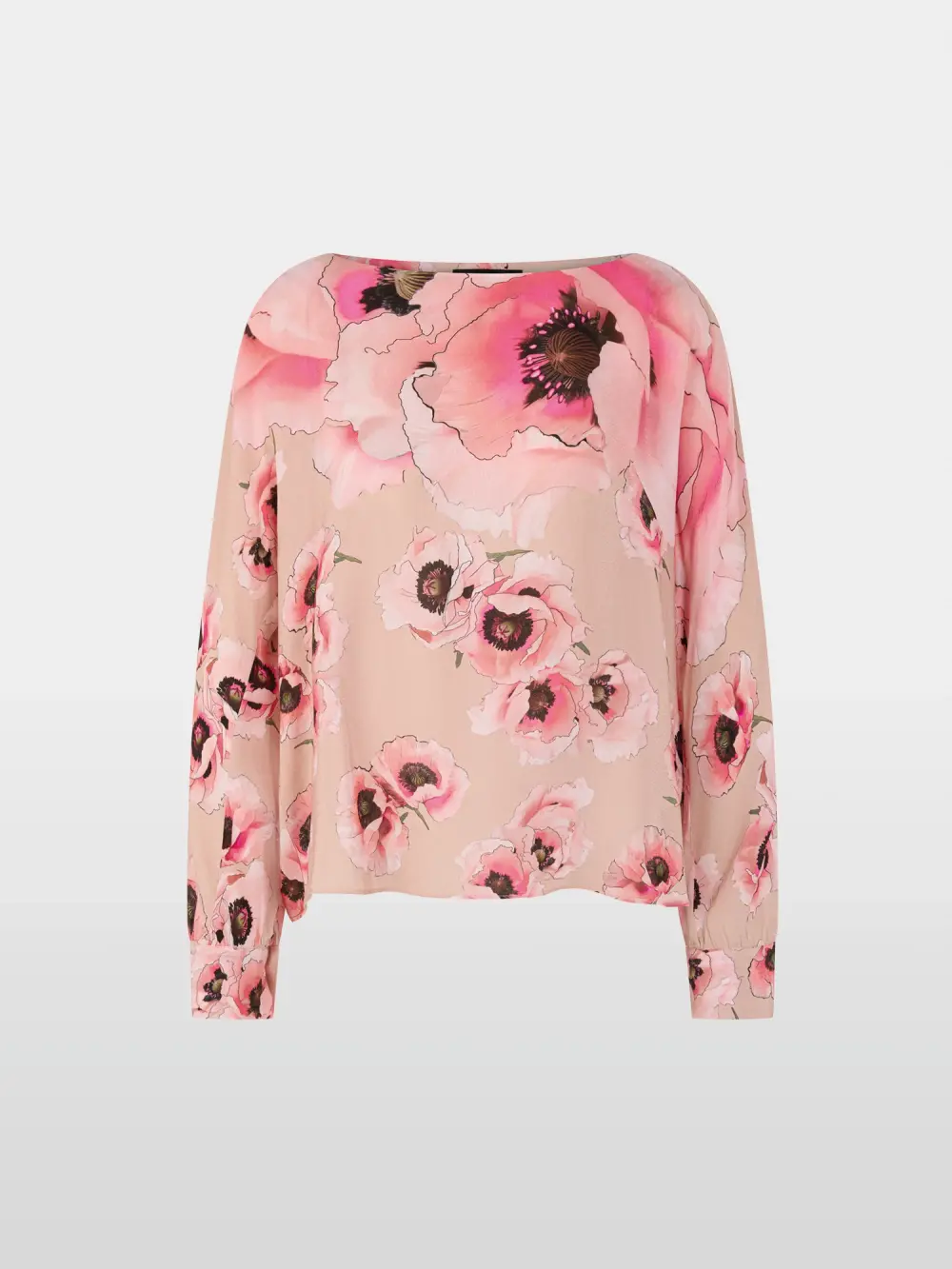 Losvallende blouse van viscose