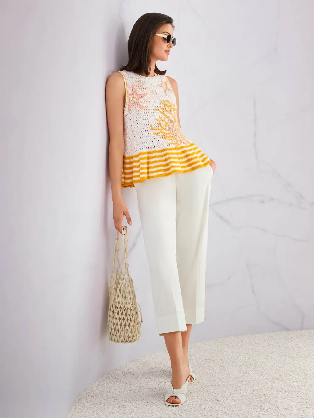 RENTON cotton blend trousers