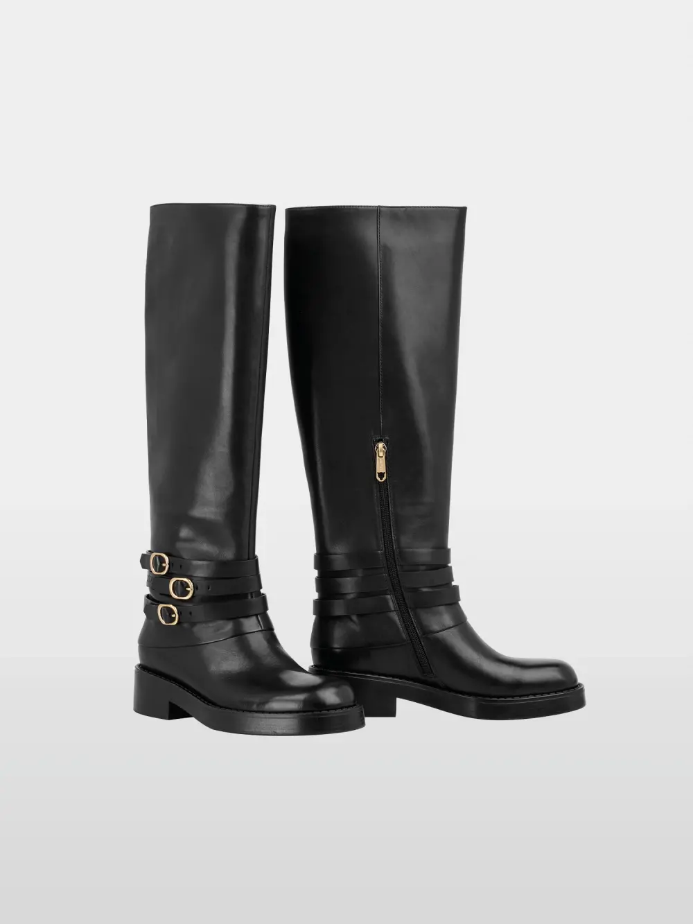 Bottines féminines en cuir