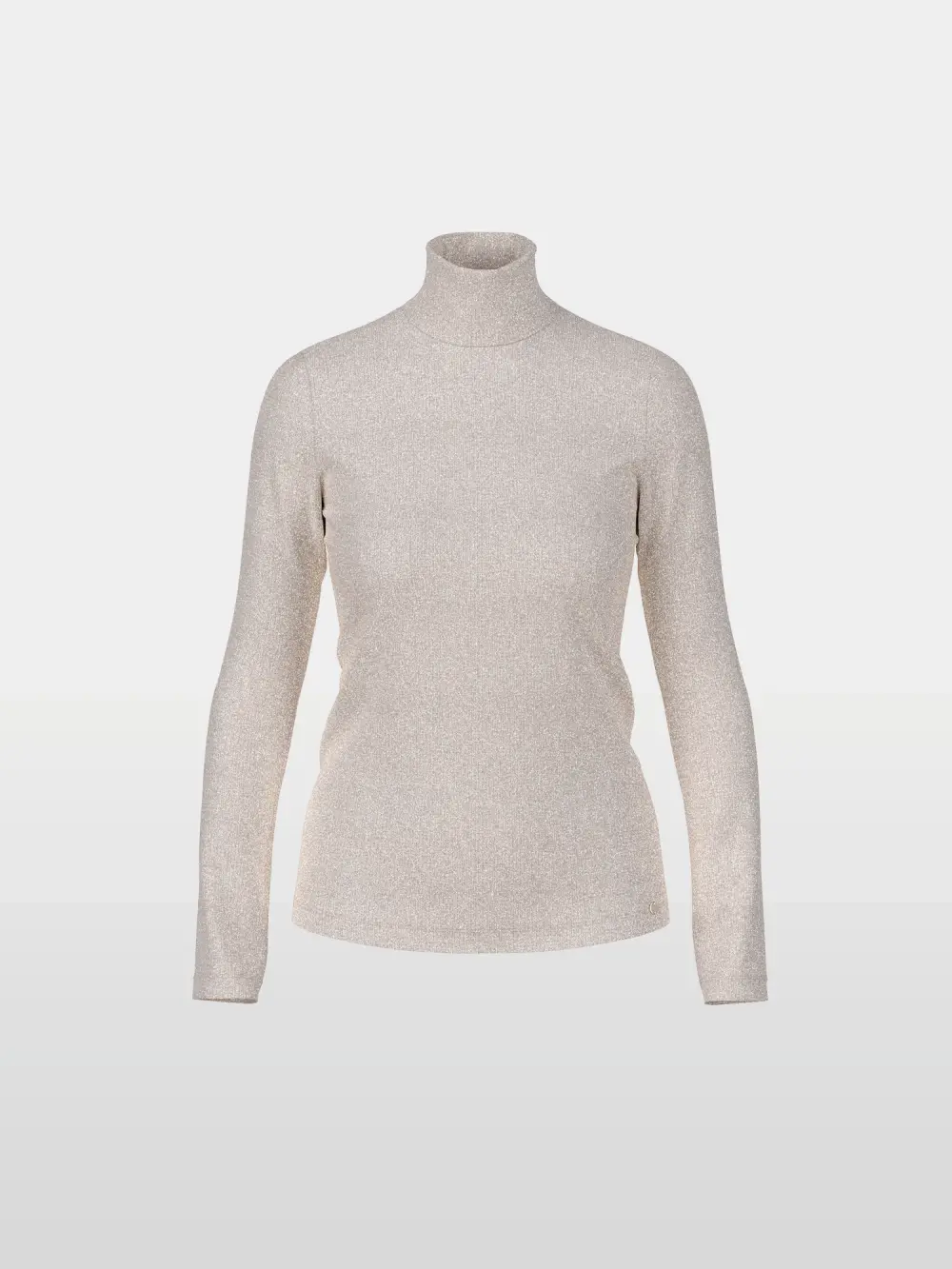 Slim-fit lurex long-sleeved top