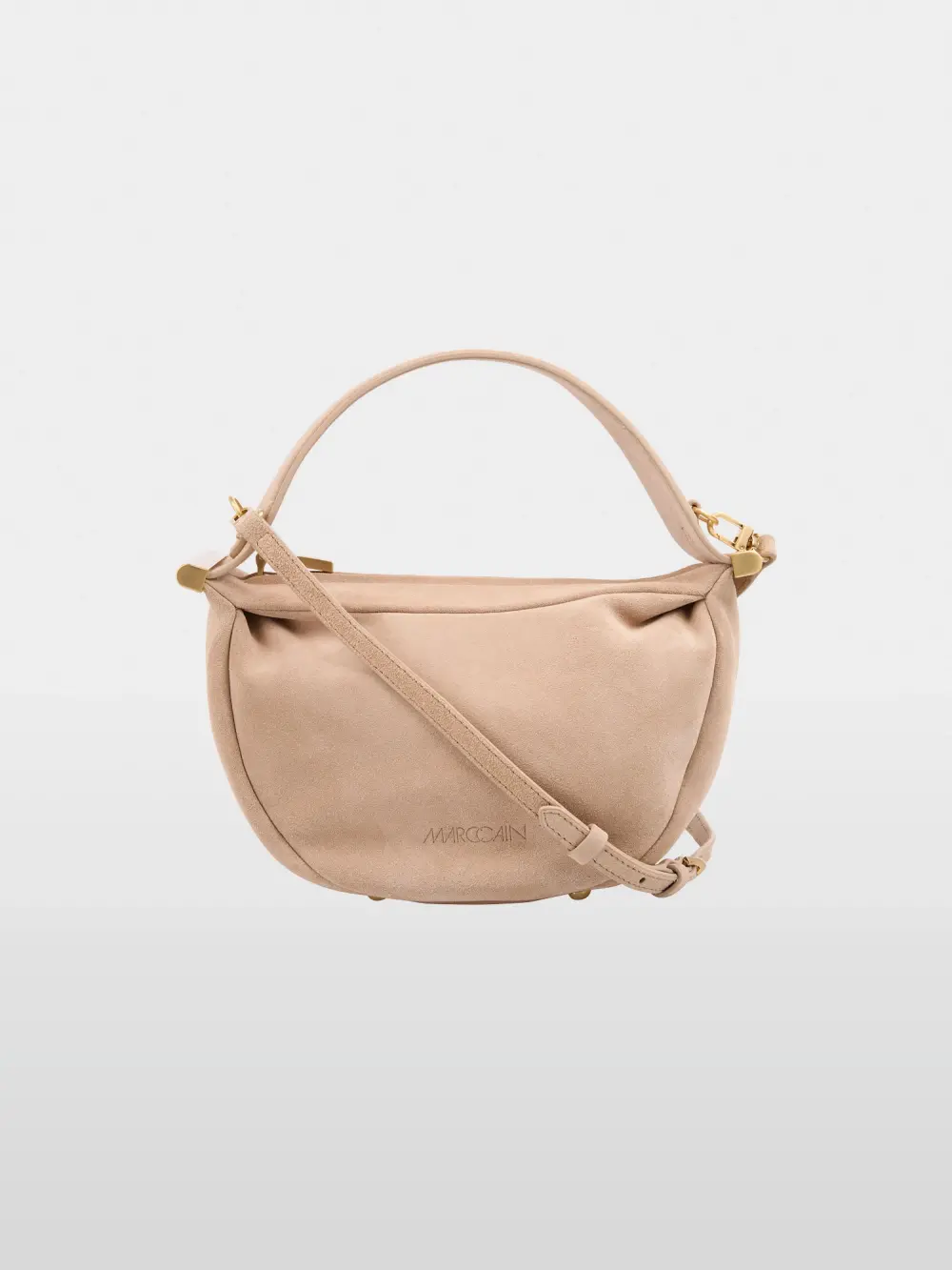 Mini sac à bandoulière en cuir velours