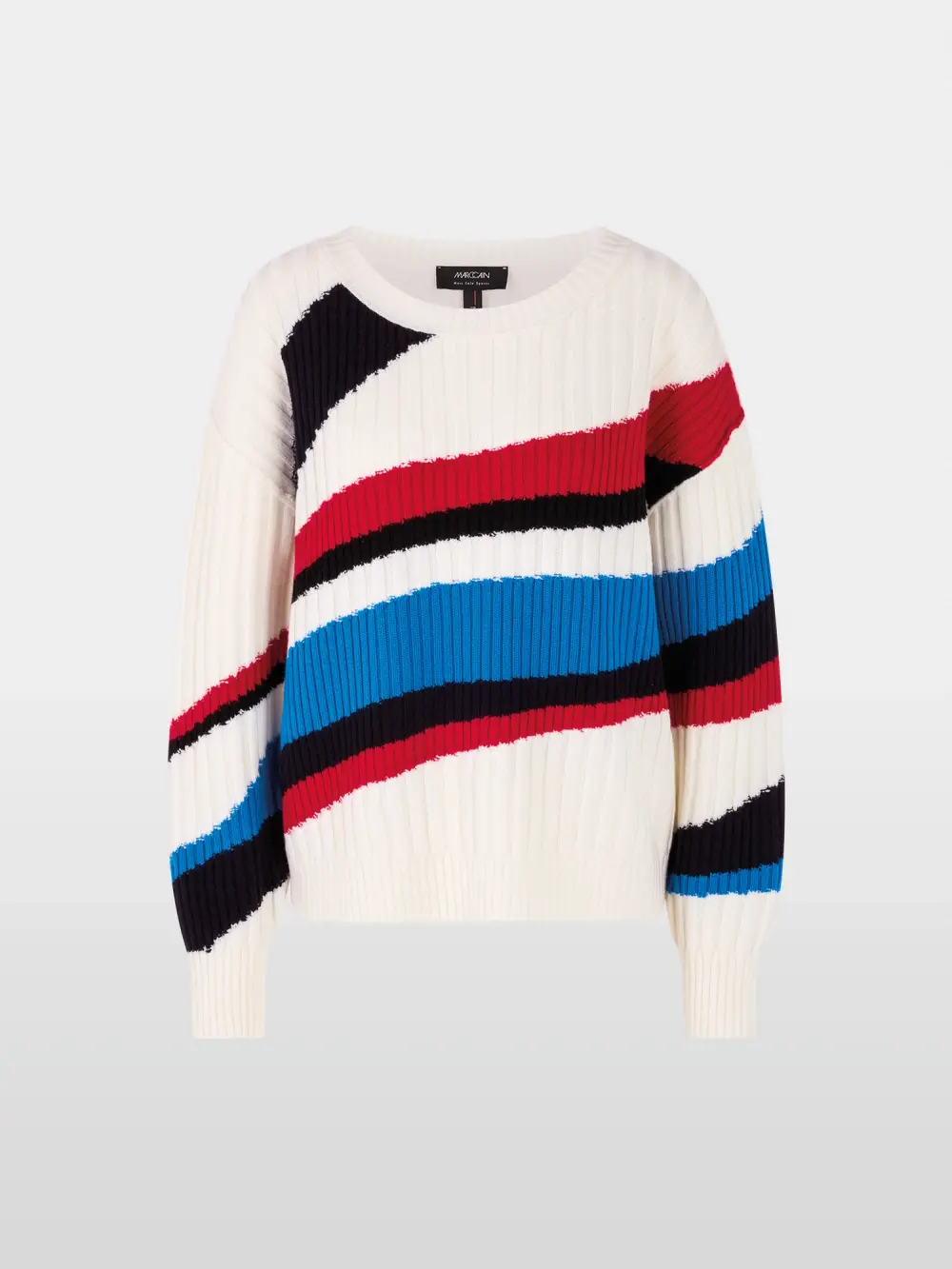 Strickpullover im Colour-Blocking-Look
