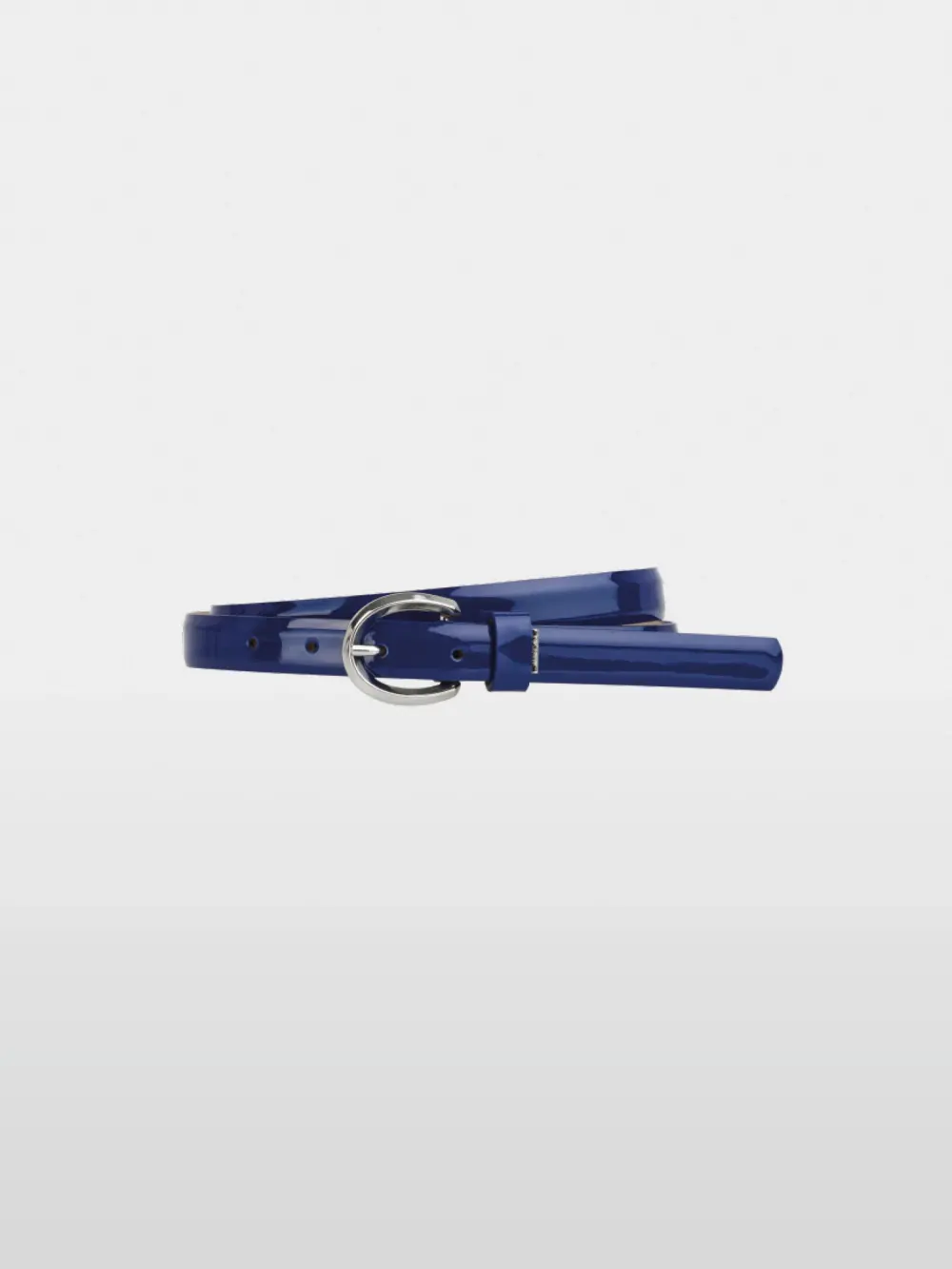 Narrow leather belt