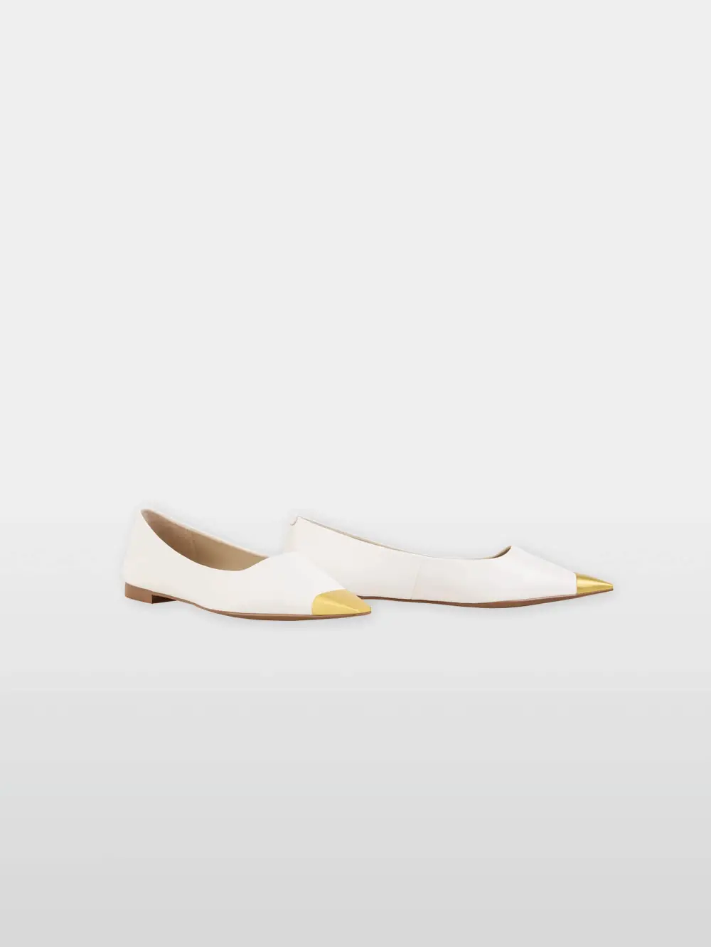 Leather ballerina flats