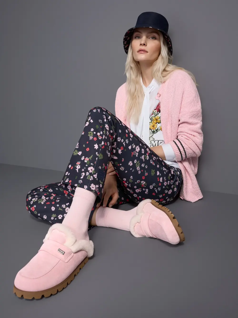Mocassins en cuir velours doublés de peau d’agneau