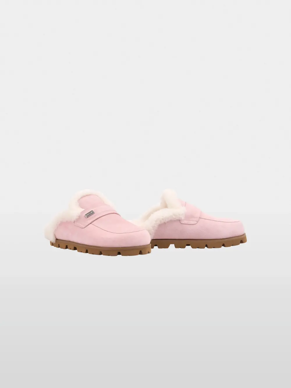Mocassins en cuir velours doublés de peau d’agneau