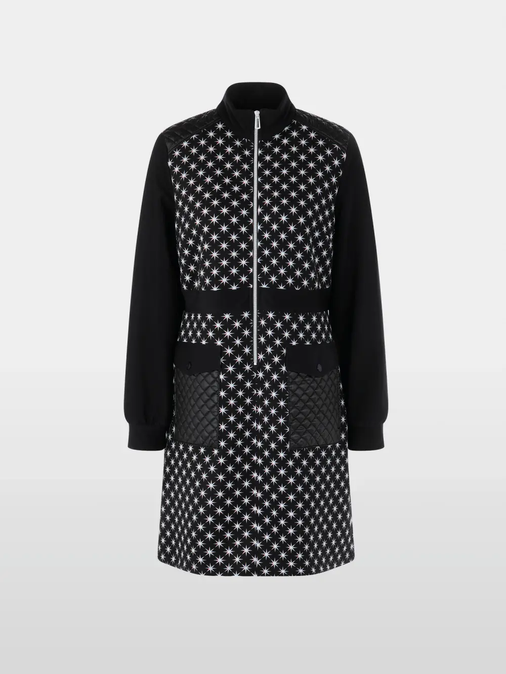 Sportliches Kleid mit Snowstars-Print