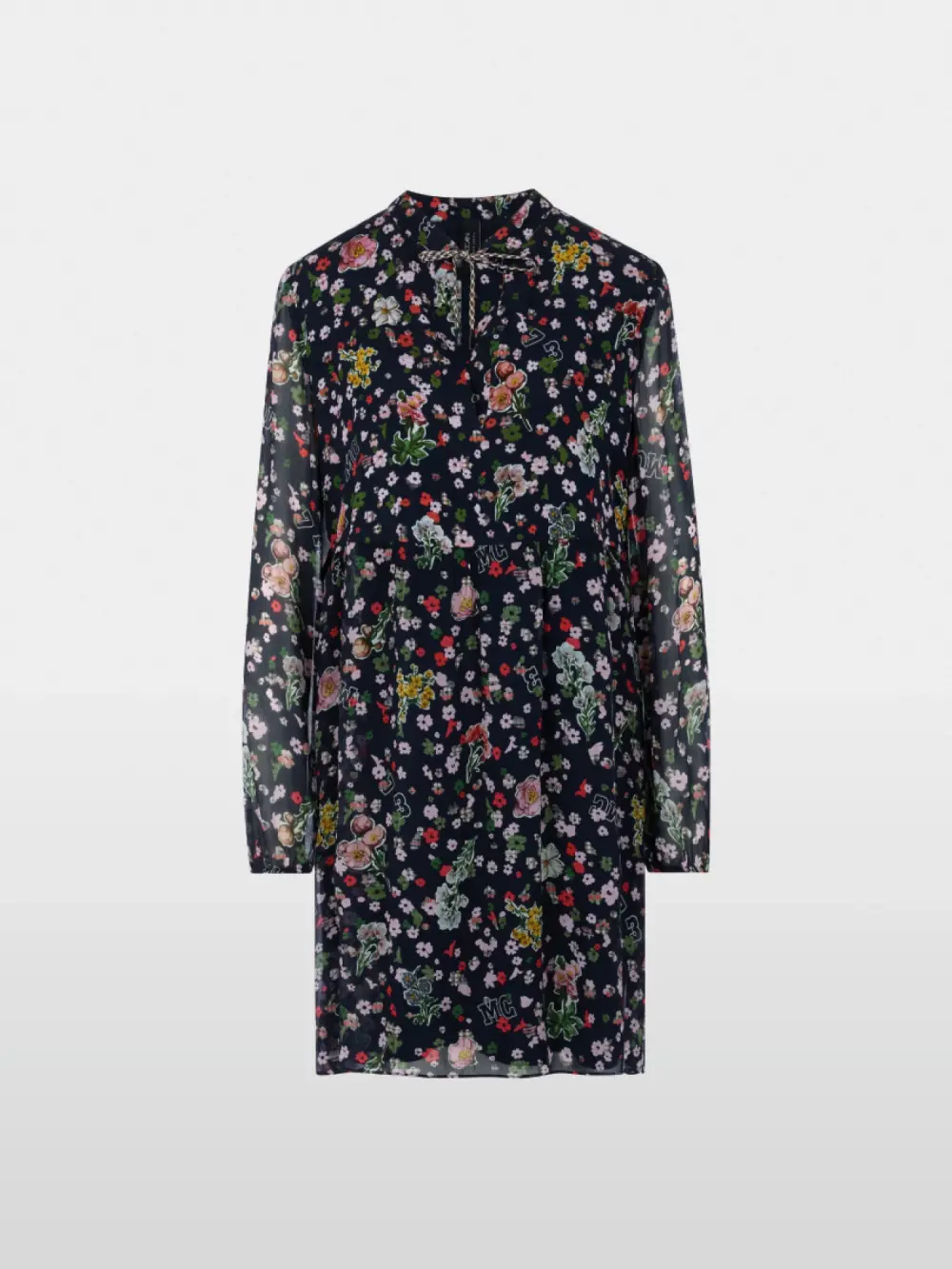 Robe en viscose avec imprimé intégral