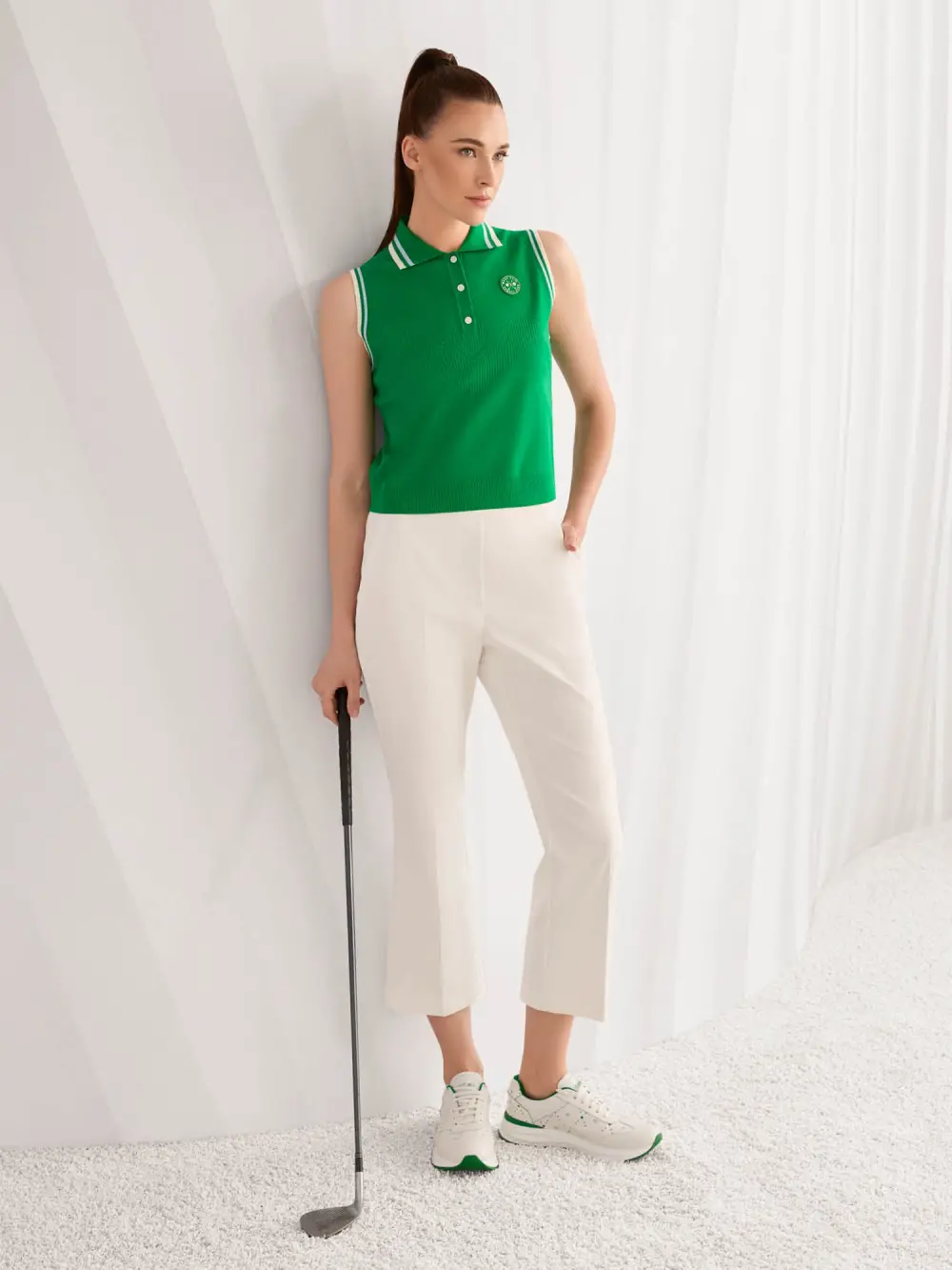 FUYU trousers with side zip