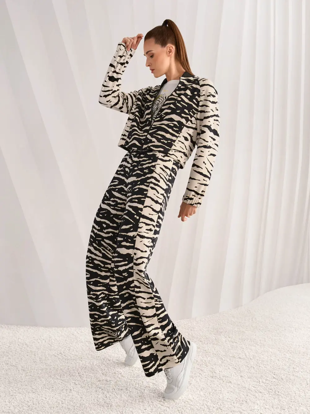 Pantalon WELKOM avec imprimé animalier