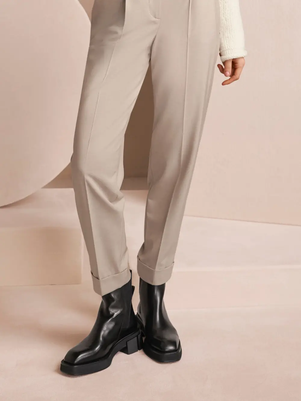 Chelsea boots with block heels