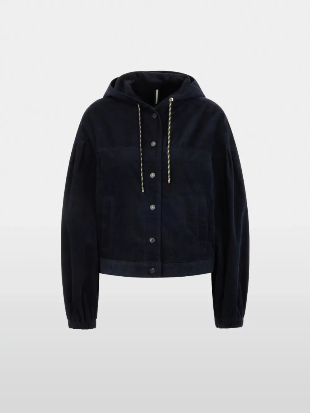 Veste en velours côtelé à capuche
