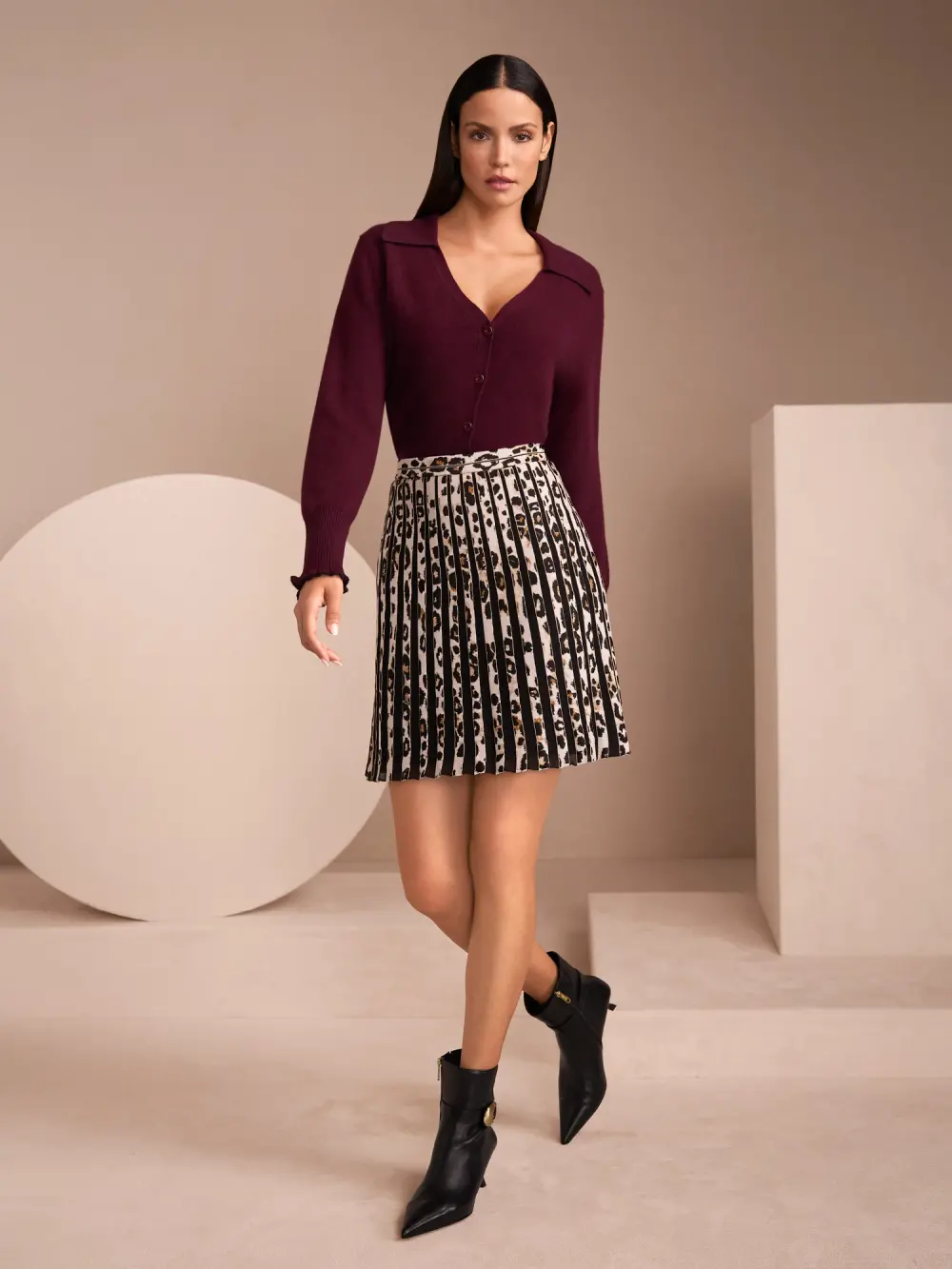 Cardigan court en cachemire