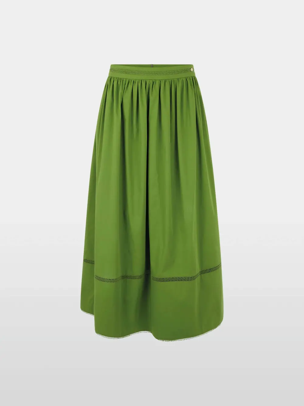 Flared maxi skirt with lace