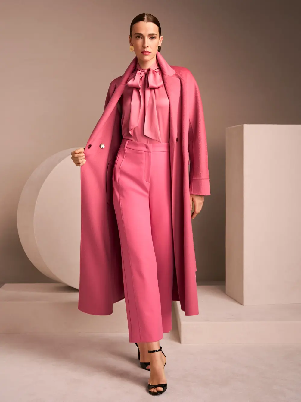 Stoffen broek FÉS met hoge taille