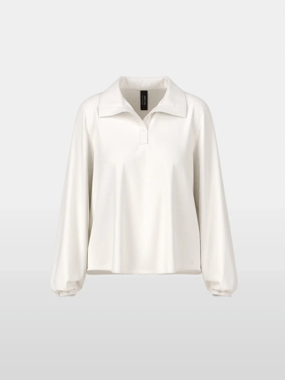 Fließende Tunika-Bluse mit Kragen