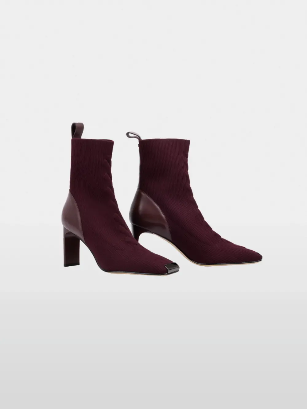 Bottines à tige tricotée