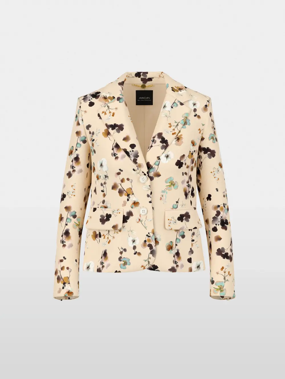 Blazer cintré à imprimé floral