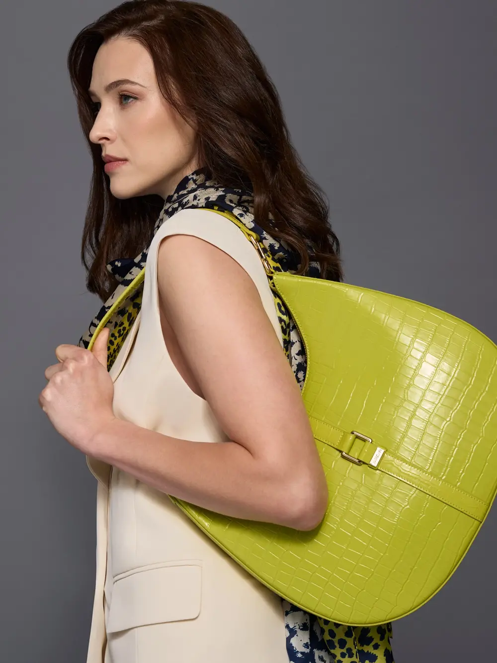 Leather hobo bag