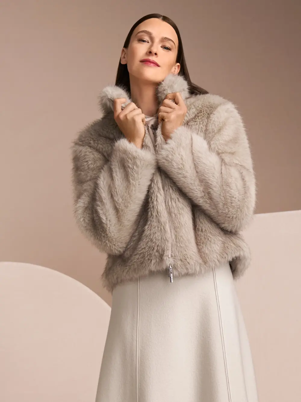 Cosy faux fur jacket