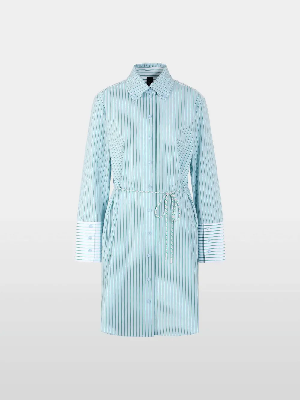 Striped mini dress made from cotton