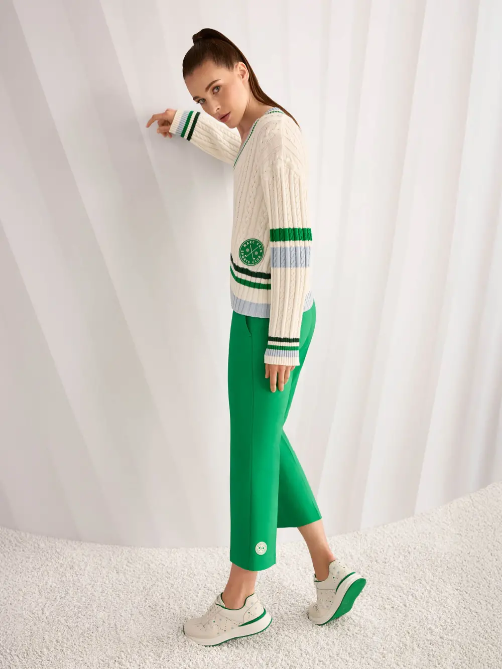 FUYU trousers with side zip