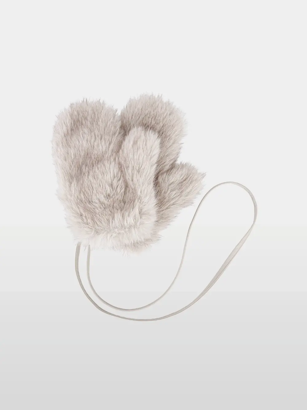 Cosy faux fur mittens