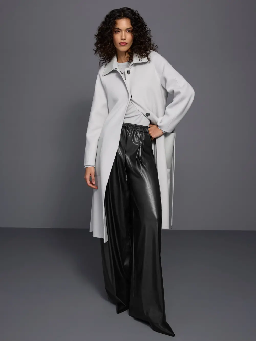 Pantalon en simili cuir WINNIPEG coupe l
