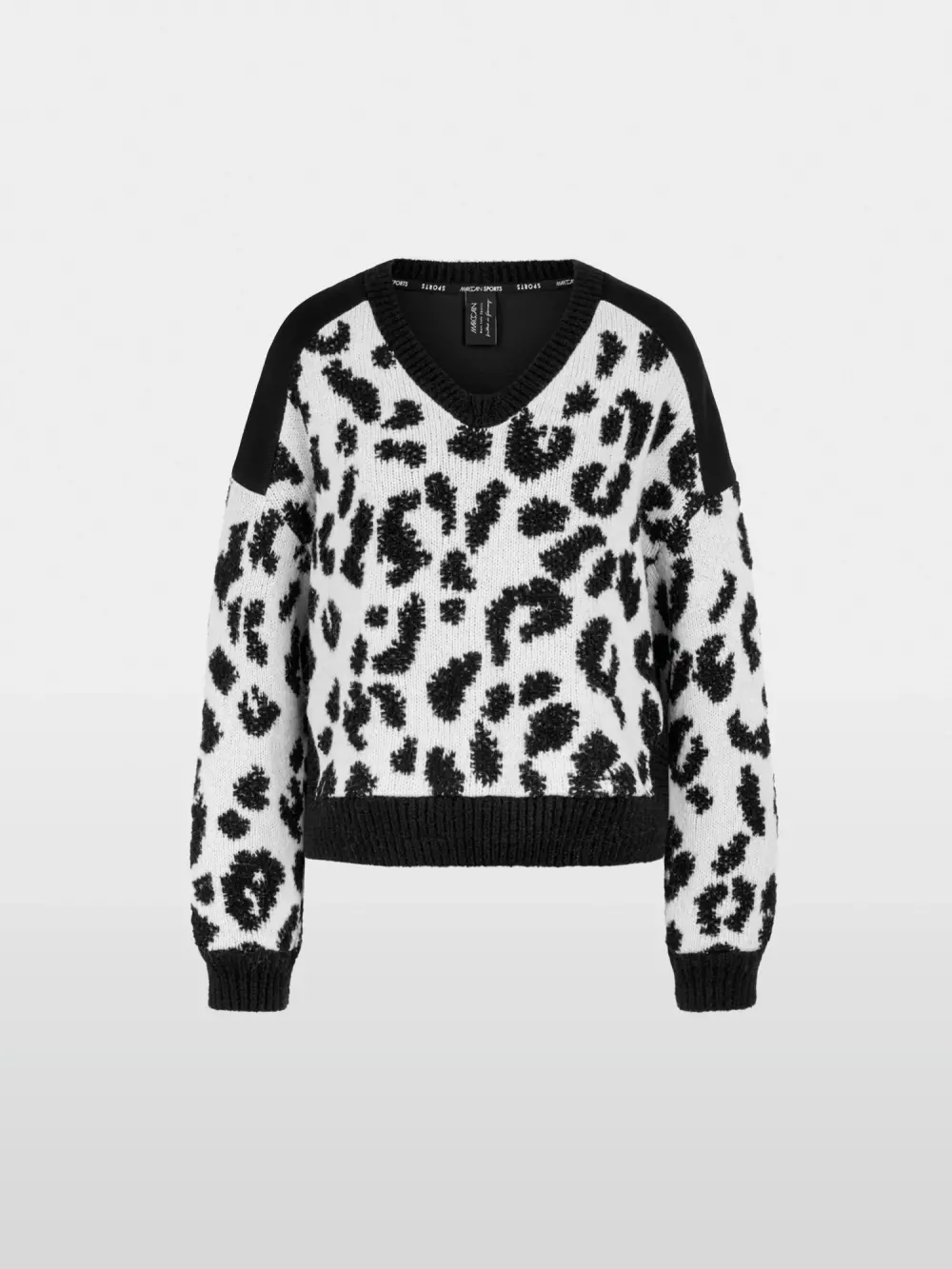 ‘Knitted in Germany’ leo print jumper