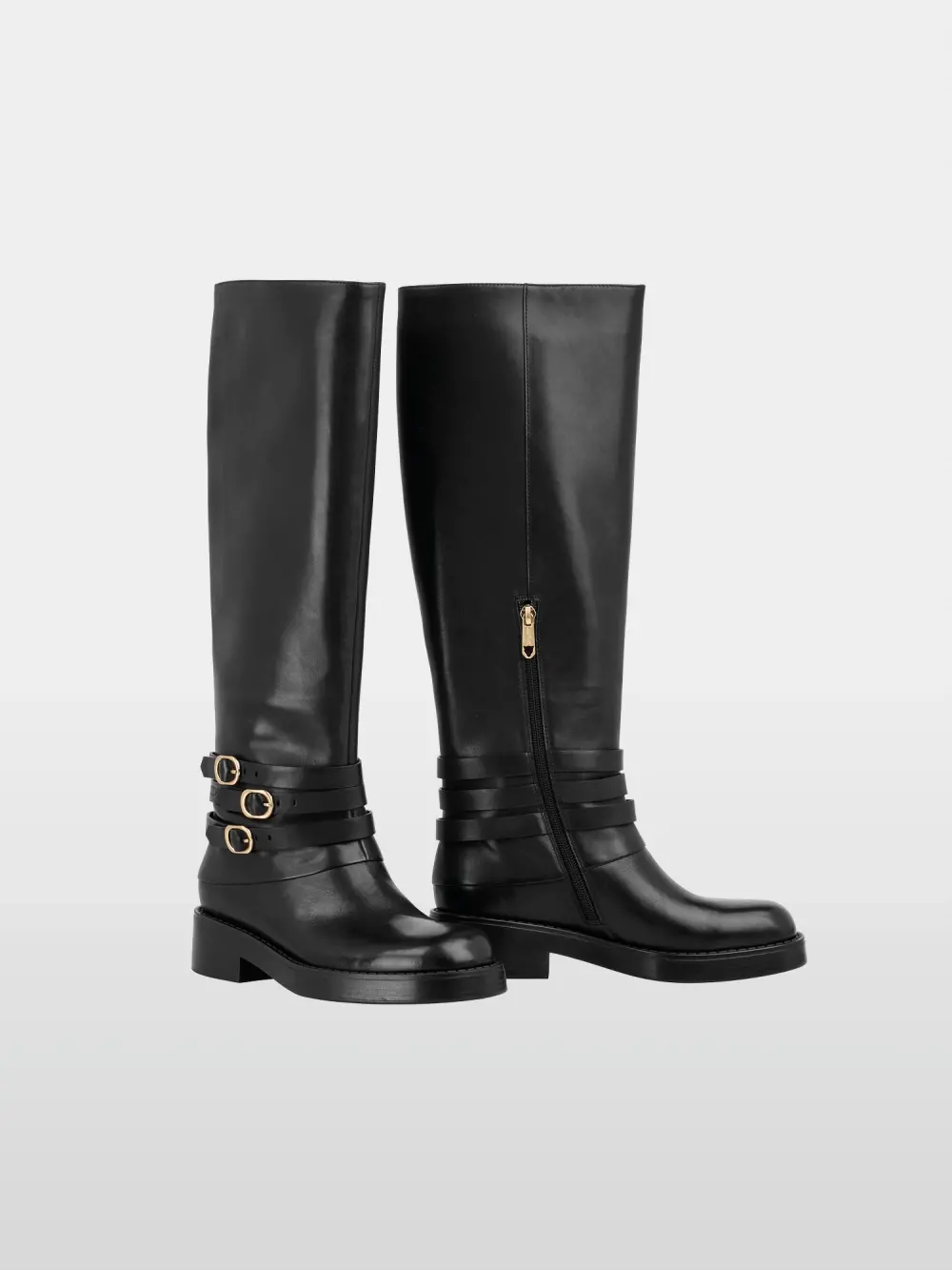 Bottines féminines en cuir