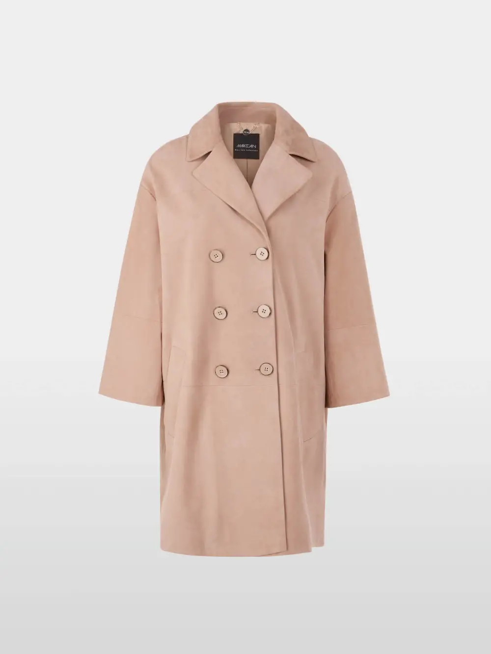 ‘Rethink Together’ suede coat