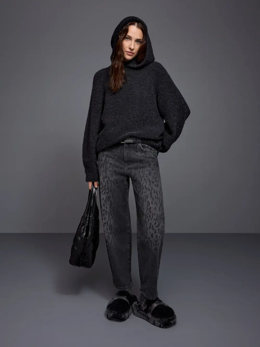 RUMA jeans with leopard print